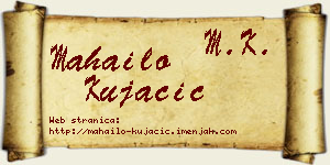 Mahailo Kujačić vizit kartica
